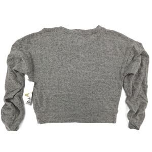 Zella Grey Ruched Long Sleeved Tunic Top Girls Small - 7/8